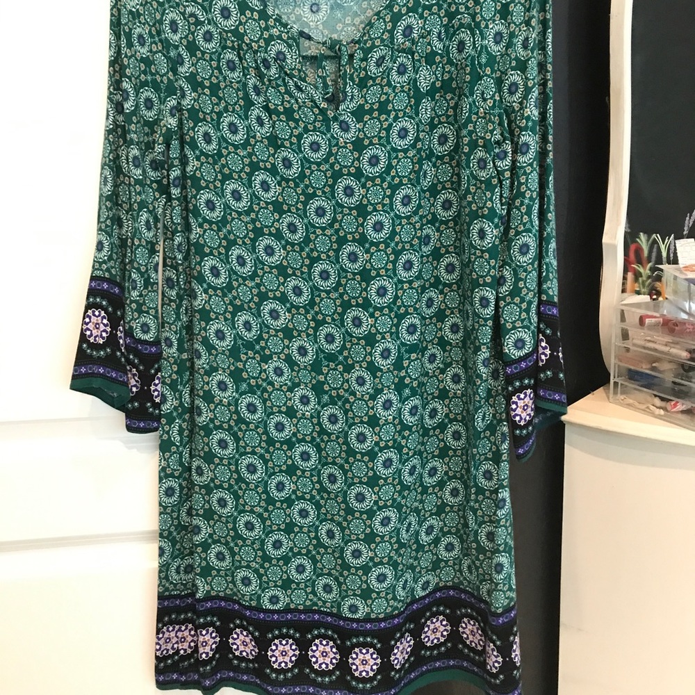 Boho Green Dress